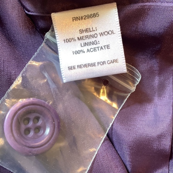 Pendleton XL purple merino wool jacket - Picture 6 of 7
